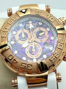Invicta Subaqua Noma I 23588 47MM Rose Gold Limited Ed. Abalone Dial New Battery - Picture 1 of 10