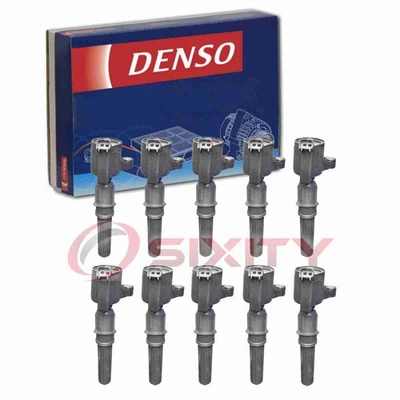 10 pc Denso Direct Ignition Coils for 2000-2005 Ford Excursion 6.8L V10 hc - Image 1 of 4