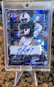 Xavier Restrepo 1/1 RC Auto. Tennessee Titans, Hurricanes. 2024 Pro Set Metal - Picture 1 of 3