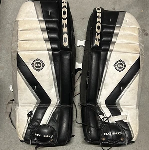 Vintage KOHO 490 JR Goalie Pads 69cm Ice Hockey Pro Model Leg Pads 490JR 27" - Picture 1 of 9