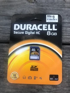 Duracell 8GB SD Memory Card Secure Digital High-Capacity Speed - Picture 1 of 2