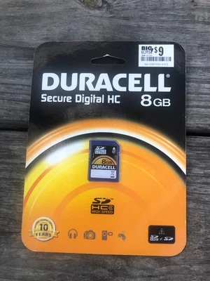 Duracell 8GB SD Memory Card Secure Digital High-Capacity Speed - Image 1 of 2