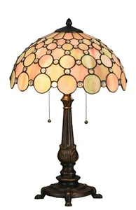 Grande lampada da tavolo Tiffany - larga 16 pollici - Foto 1 di 1
