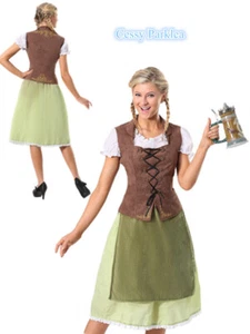 H-J1-2 Traditional German Oktoberfest Beer Girl Bavarian Dirndl Costume - Picture 1 of 5