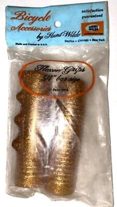 NOS 3/4" diameter HUNT WILDE KIDS bicycle GRIPS 3-3/8" long Glitter Coppertone - Picture 1 of 5