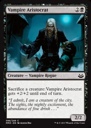 Vampire Aristocrat ~ Lightly Played Modern Masters 2017 MTG Magic UltimateMTG Bl - Image 1 of 1