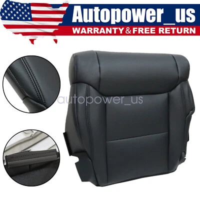 Cubierta de asiento de cuero inferior del conductor negra apta para Toyota Tundra 2014 2015 2016 2017 Foto 1 de 4
