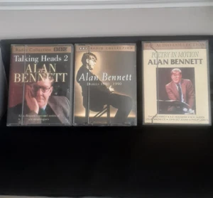 Alan Bennett 3 cassette tapes Talking Heads 2 Diaries 1980-1990 Poetry in Motion - Picture 1 of 18