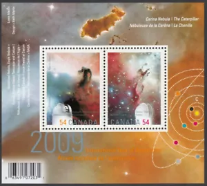 ASTRONOMÍA = NEBULOSA CABEZA DE CABALLO Y ÁGUILA = Hoja de recuerdo Canadá 2009 MNH #2323 - Imagen 1 de 1