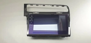 Orig VW Golf 7 5G Facelift Control Panel Screen Satnav with Frame - Picture 1 of 6