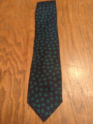 Alynn Neckwear “Erin Go Bragh” Men’s Tie 100% Silk  St Patrick's Day Clover 🍀 - Image 1 of 4