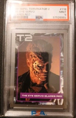 Impel Terminator 2 1991 - #118 The Eye Servo rojo brillante - PSA 9 como nuevo Foto 1 de 2