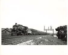 Mono 420 1940s Train Photo Steam Locomotive Railroad Chicago IL Railway *P105a