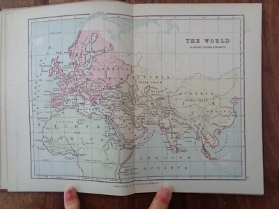 1904 PHILIPS' HANDY CLASSICAL ATLAS by HUGHES 18 COL MAPS BRITANNIA PALAESTINA ^ - Image 1 of 4