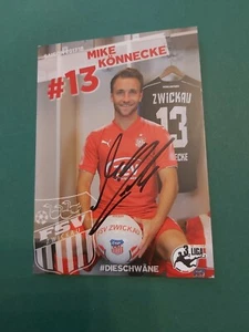 FSV Zwickau, M. Könneke, 17/18, autograph card, football - Picture 1 of 1