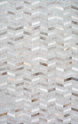 9x12 Cow Hide handmade Leather And jackot Patch work carpet Living Room Area Rug - Image 1 of 4