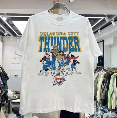 Oklahoma City Thunder Looney Tunes NBA camiseta de baloncesto unisex S-5XL QT1433 Foto 1 de 2
