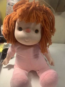 Ice Cream Doll 1980 J Shin Red Orange Yarn Hair Girl Vintage- No Clothing - Picture 1 of 4