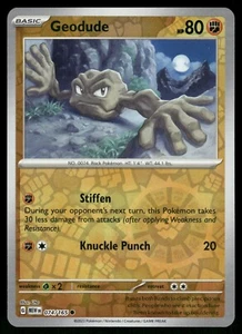 Geodude Reverse Holo NM 074/165 Scarlet & Violet 151 Pokemon Card - Picture 1 of 1