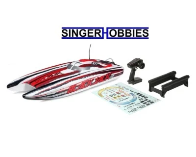 Pro Boat PRB08043T2 Blackjack 42" 8S Brushless RTR Catamaran White/Red 2.4GHz HH - Image 1 of 2