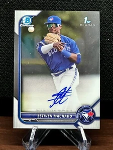 ESTIVEN MACHADO 2022 Bowman Chrome 1st Rookie Card Auto Autograph #CPA-EM 👀 - Picture 1 of 2