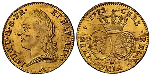 FRANCE. Louis XV. 1772-W AV 2 Louis d'Or. NGC MS63. KM 557.2; Dup 1645; Gad 347 - Picture 1 of 1