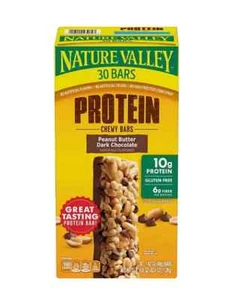Nature Valley Peanut Butter Dark Chocolate Protein Chewy Bars, 30 ct. - Picture 1 of 3