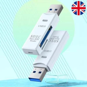 2 in 1 USB 3.0/2.0 Card Reader Memory Card Reader Useful for PC Laptop - Afbeelding 1 van 24