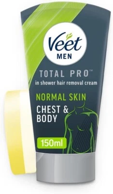 Crema depilatoria en ducha Veet Men - pecho y cuerpo, 150 ml Foto 1 de 4