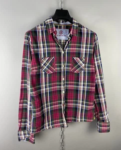 Camicia da donna Bogner Fire Ice lusso a maniche lunghe a righe cotone con bottoni taglia L - Foto 1 di 10