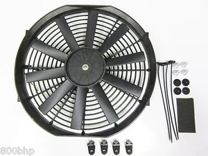 13" / 33cm Universal Radiator Electric Cooling Fan with Fitting Kit (Slimline) - Picture 1 of 7