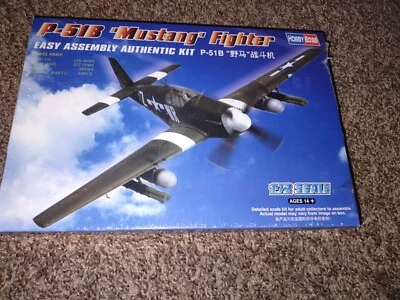 HobbyBoss 1/72 P-51B “Mustang” Fighter Plastic Model Kit [80242] - Image 1 of 4
