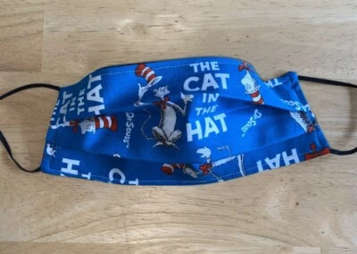 Handmade Adult Cloth Face Mask Washable Reusable Reversible Cotton pick design - Image 1 of 3