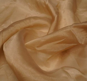 Mistry Rose Tissue Organza Fabric Cloth Material for dresses , Craft,Art 1 YARD - Picture 1 of 3