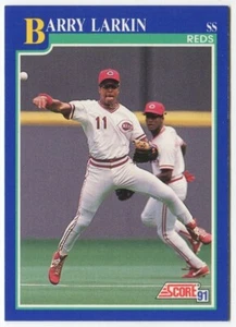 1991 Score #505 Barry Larkin Cincinnati Reds - Picture 1 of 2