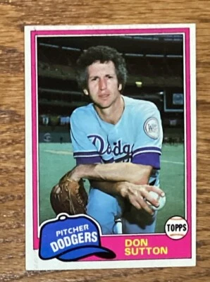 1981 Topps - #605 Don Sutton - near mint condition - FREE SHIPPING - Image 1 of 2