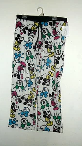 NUEVOS CON ETIQUETAS PANTALONES DE LANA XL MICKEY DISNEY SUAVE Y ELÁSTICO - Imagen 1 de 6