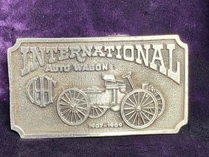 Limited Ed International Auto Wagon Gürtelschnalle 1907-1909 Bergamot Brass Works 7 - Bild 1 von 9