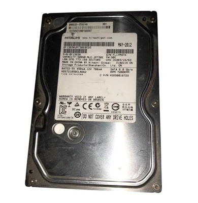 Hard disk HDS721050CLA662 HGST Hitachi Deskstar 7K1000.C 500GB 7200RPM SATA 6Gbp - Immagine 1 di 2