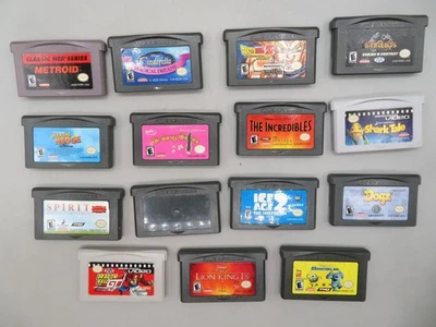 Lote de 15 jogos para Nintendo Game Boy Advance Metroid Battle Bots e outros - Imagem 1 de 3