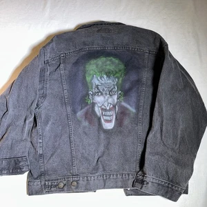 VTG Levis Jacket Mens Small Black Denim Trucker 70507 0253  USA  1980's - Picture 1 of 5