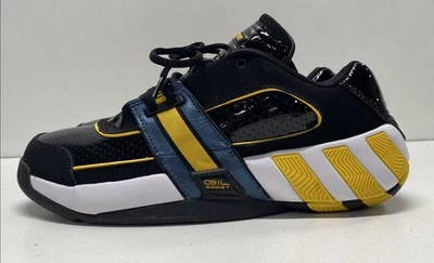 Adidas Agent Gil Restomod Black And Gold Colorblock Athletic Shoe Men Size 8.5 - Image 1 of 4