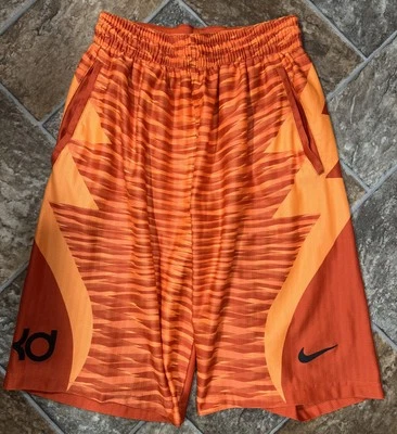 Pantalones Cortos de Baloncesto Nike Dri-Fit Kevin Durant KD OKC Thunder Lightning Para Hombres Pequeños Foto 1 de 4