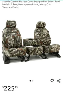 Skanda Custom Fit Seat Cover Designed for Select Ford Models: 1 Row, - Picture 1 of 2