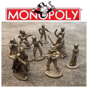 Authentisches Monopoly Brettspiel Ersatz Zinn Spielmarken 1997 Set 9 Neu - Bild 1 von 15