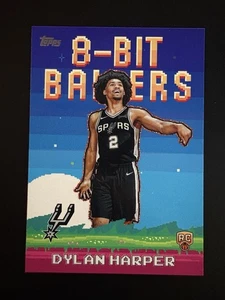 2025-26 Topps Basketball Dylan Harper RC 8-Bit Ballers Insert Spurs FREE SHIP - Picture 1 of 6