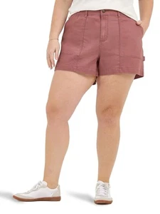 Lee Mid-Rise Comfort Waistband Utility Short Size Women's Size 24M Pink NWT - Picture 1 of 10