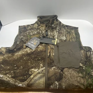 Realtree APX Camo Hunting Vest Full Zip Mens S - Picture 1 of 6