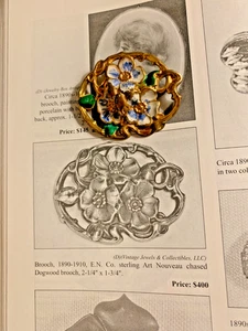 Antiguo broche victoriano Art Nouveau 1890 En Co listado en "joyería antigua" 2003 - Imagen 1 de 11