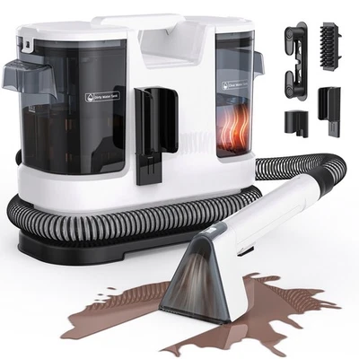 600W Heizfunktion Waschsauger Polsterreiniger Teppichreiniger Fleckenentferner - Bild 1 von 4